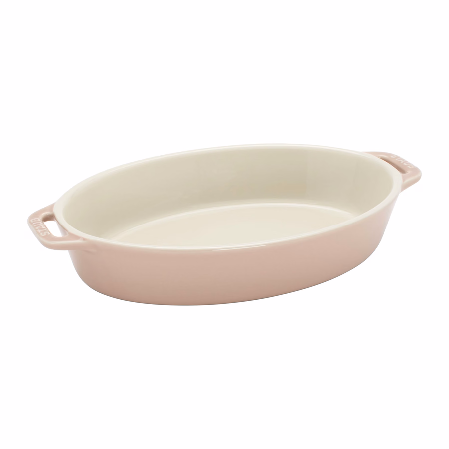4-pc, Macaron Mixed Baking Dish Set, Light Pink