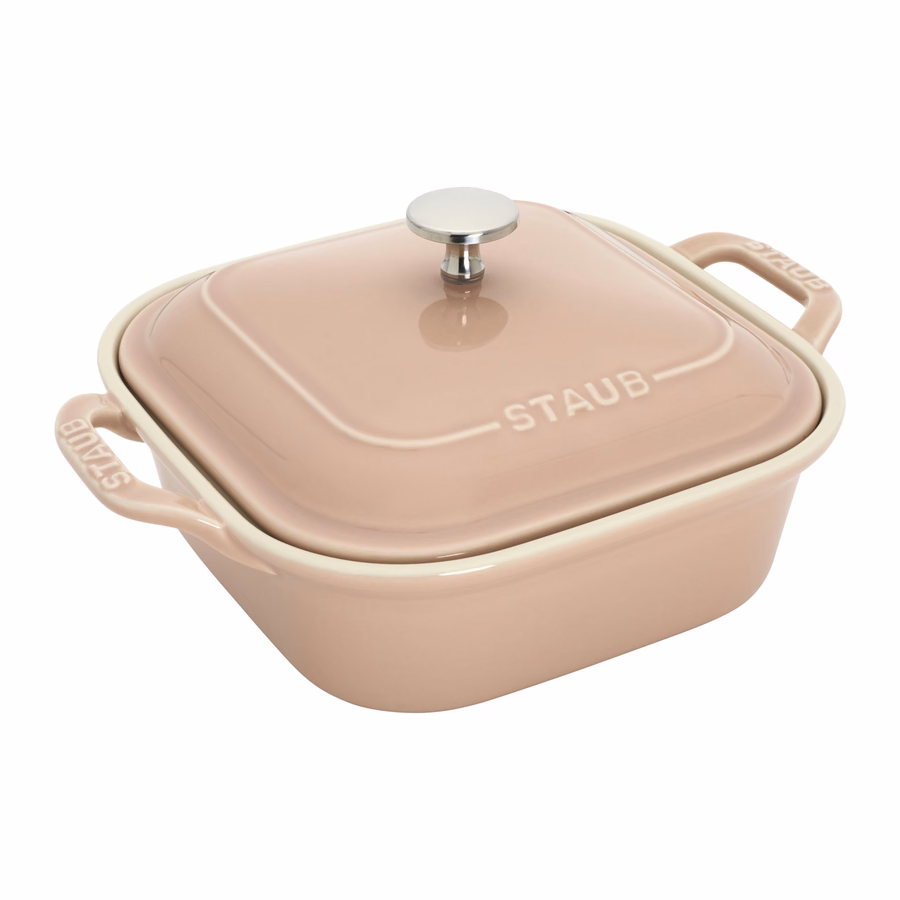 4-pc, Macaron Mixed Baking Dish Set, Light Pink