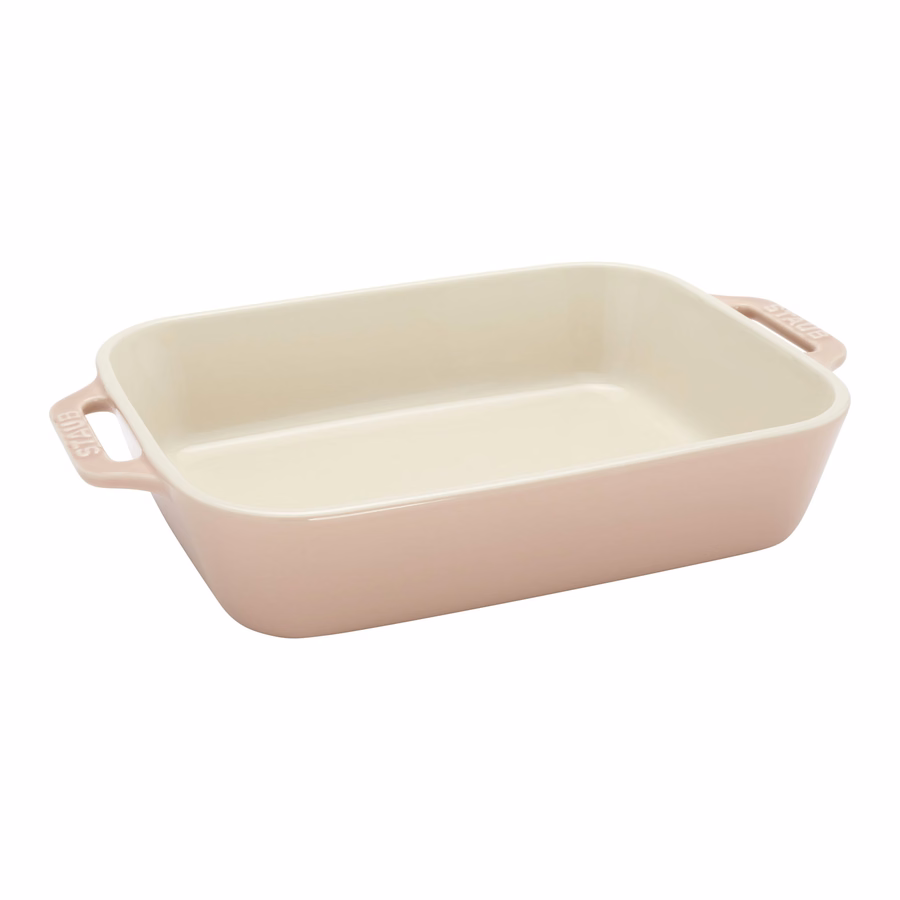 4-pc, Macaron Mixed Baking Dish Set, Light Pink