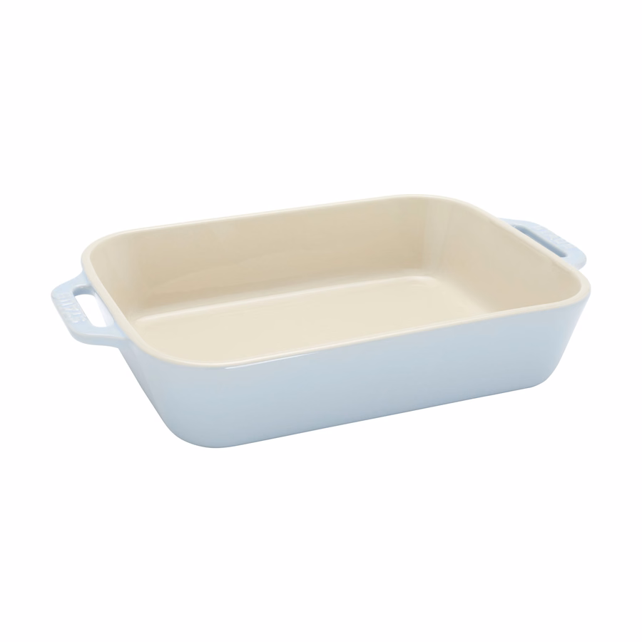 4-pc, Macaron Mixed Baking Dish Set, Light Blue