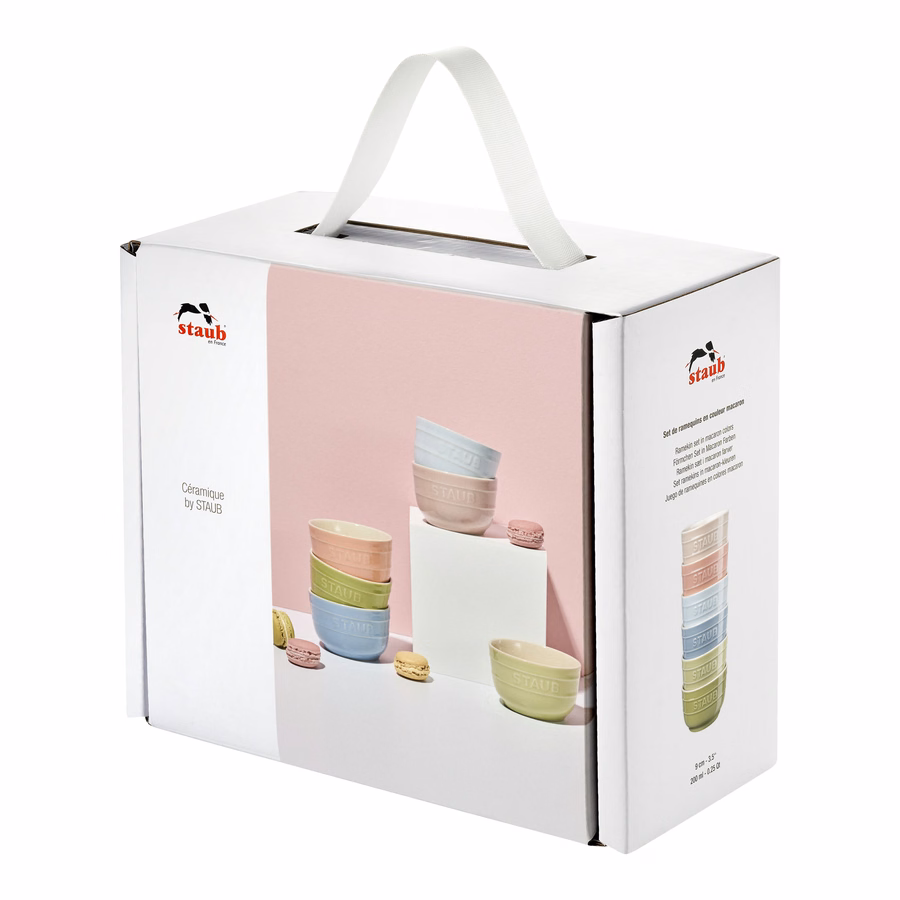 4-inch / 6-pc, Prep Bowl Set Macaron, Mixed Colors