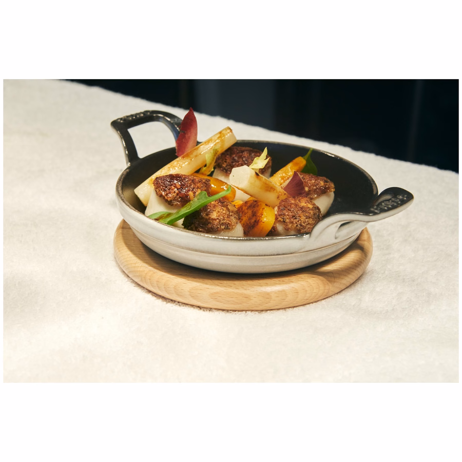 4.5-inch, Round, Mini Gratin Baking Dish, Graphite Grey