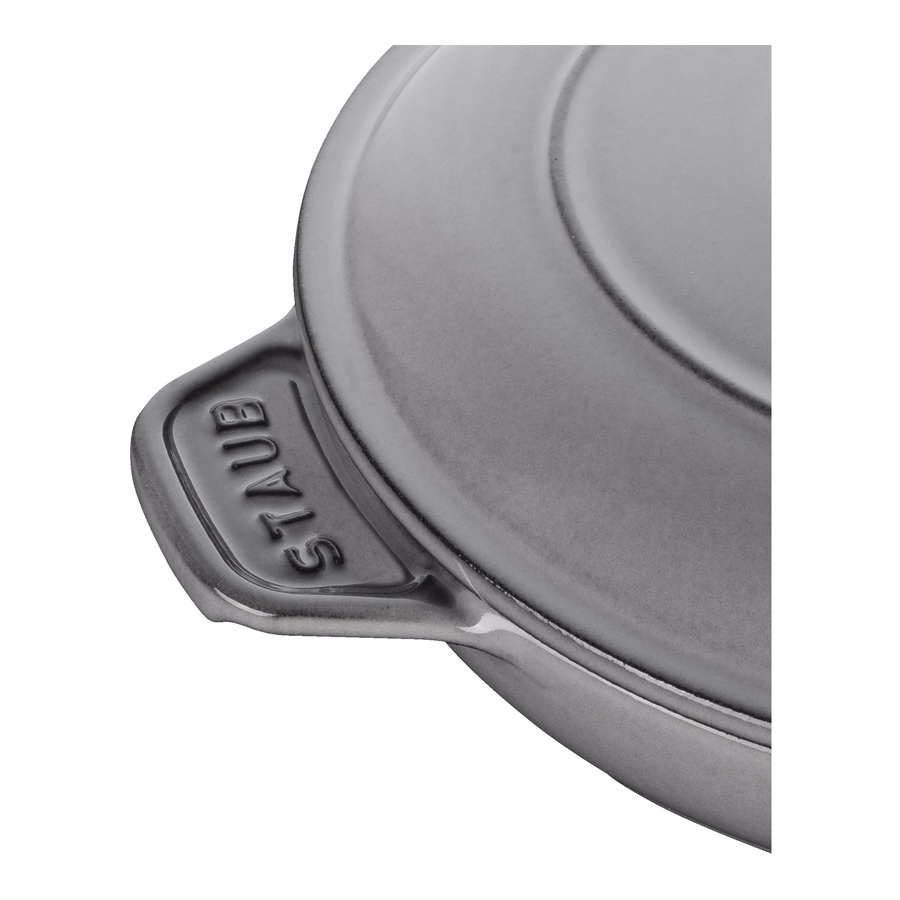 8-inch, Round, Covered Baking Dish With Lid, Graphite Grey