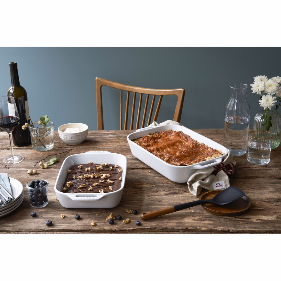 3-pc, Rectangular Baking Dish Set, White
