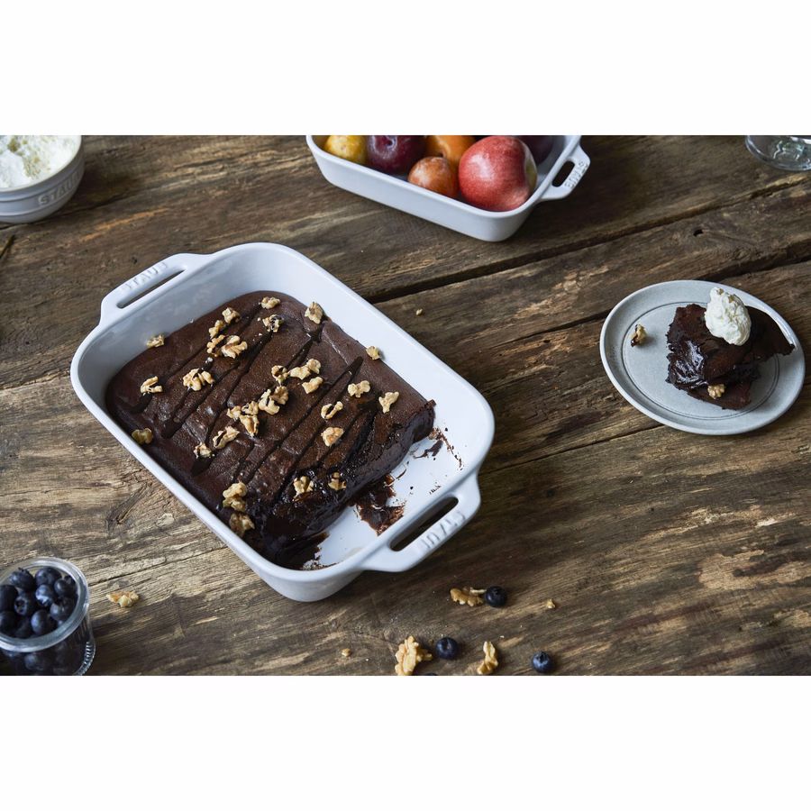 3-pc, Rectangular Baking Dish Set, White
