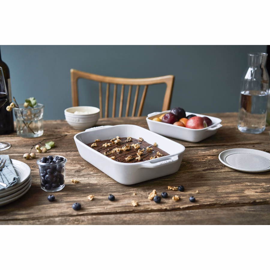 3-pc, Rectangular Baking Dish Set, White