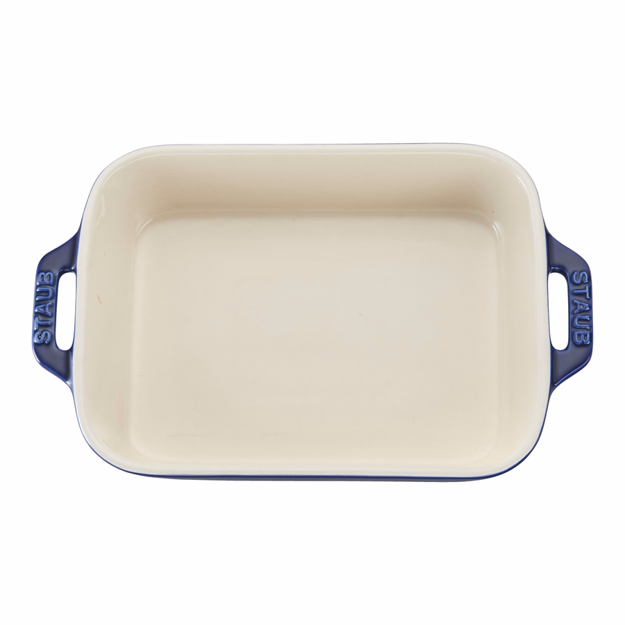 7.5-x 6.5-inch, Rectangular, Baking Dish, Dark Blue