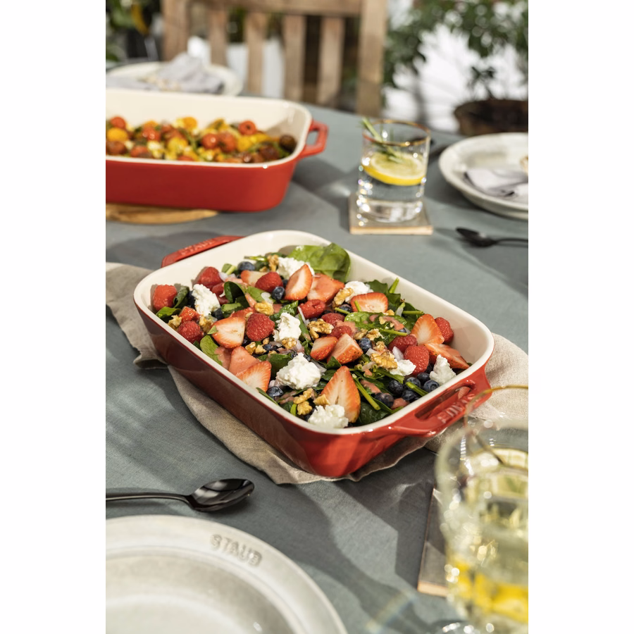 13-x 9.5-inch, Rectangular, Baking Dish, Cherry