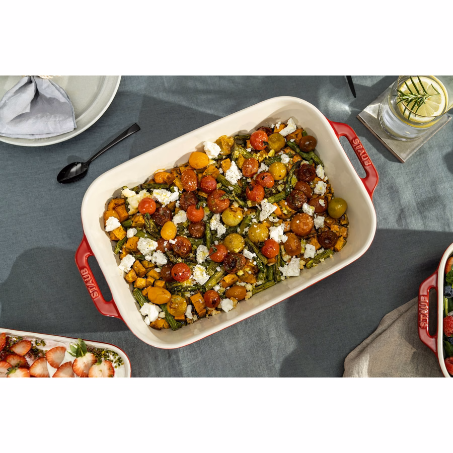 13-x 9.5-inch, Rectangular, Baking Dish, Cherry