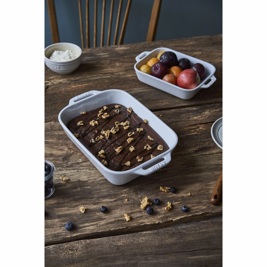 2-pc, Rectangular Baking Dish Set, White