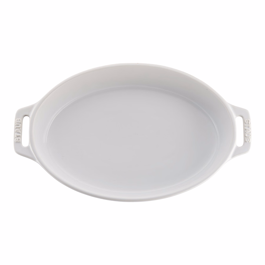 2-pc, Oval Baking Dish Set, White