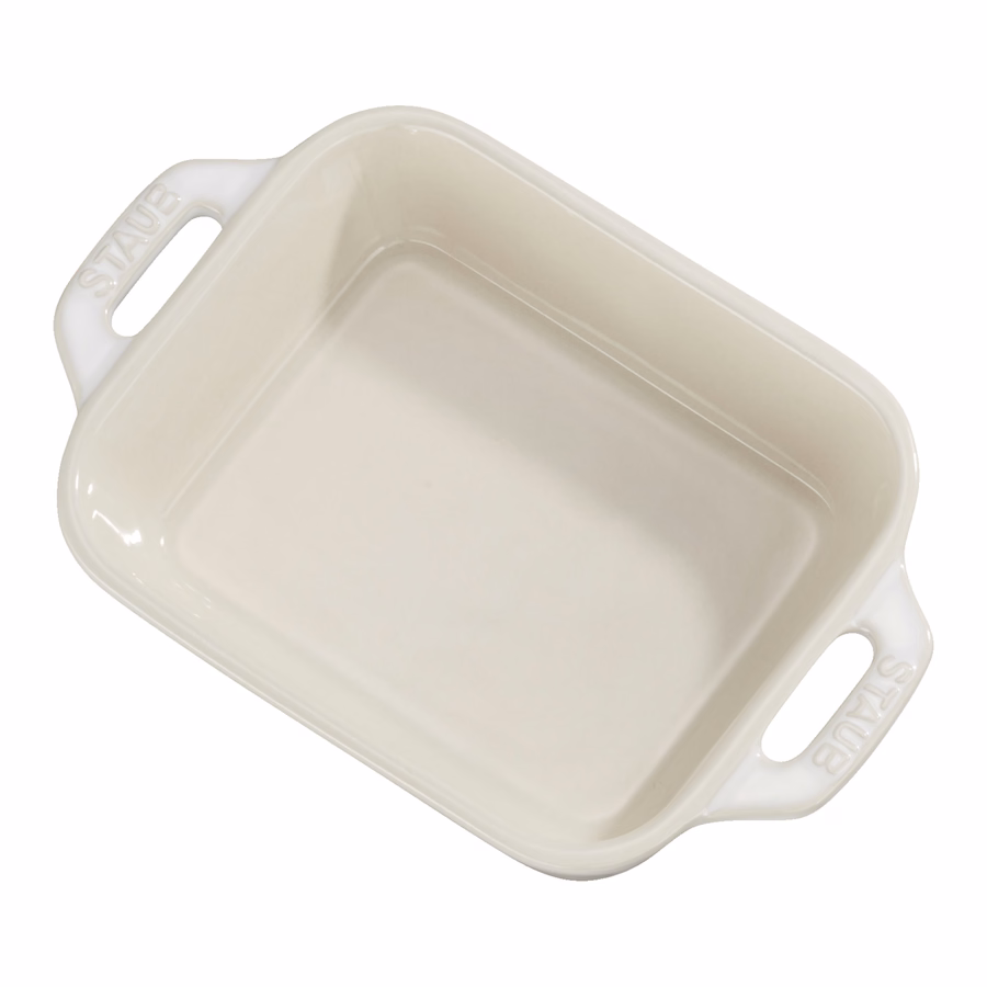 13-x 9.5-inch, Rectangular, Baking Dish, Ivory-White