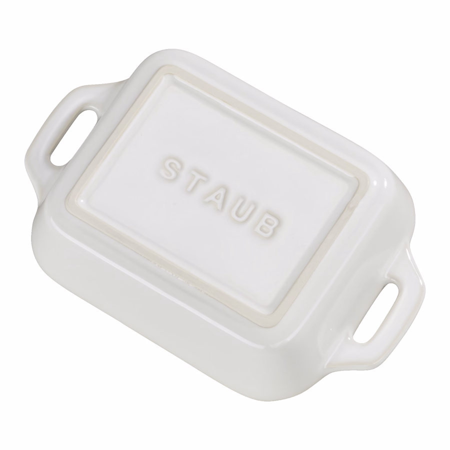 13-x 9.5-inch, Rectangular, Baking Dish, Ivory-White