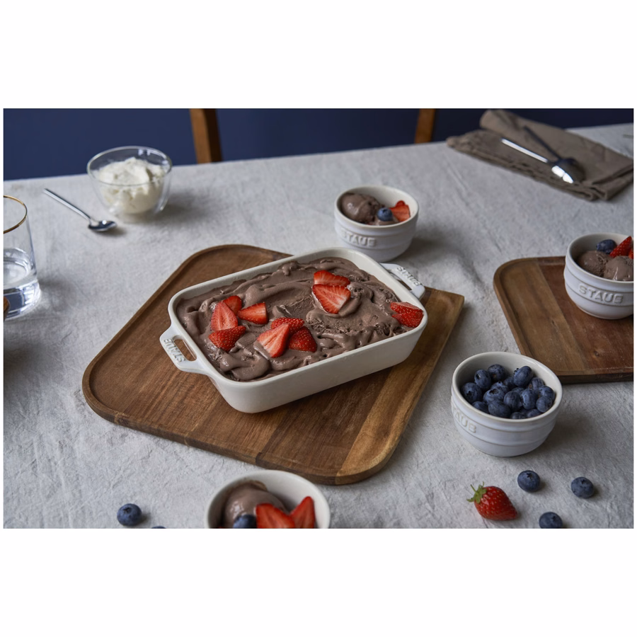 2-pc, Rectangular Baking Dish Set, Ivory-White