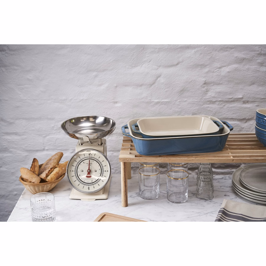 2-pc, Rectangular Baking Dish Set, Rustic Turquoise