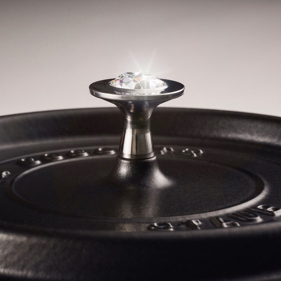 Knob Adorned With Crystal By Swarovski