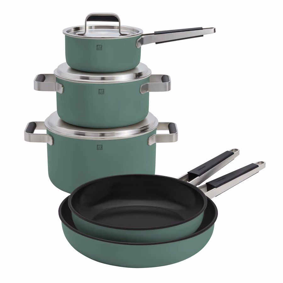 8-pc Stainless Steel Cookware Set, Green