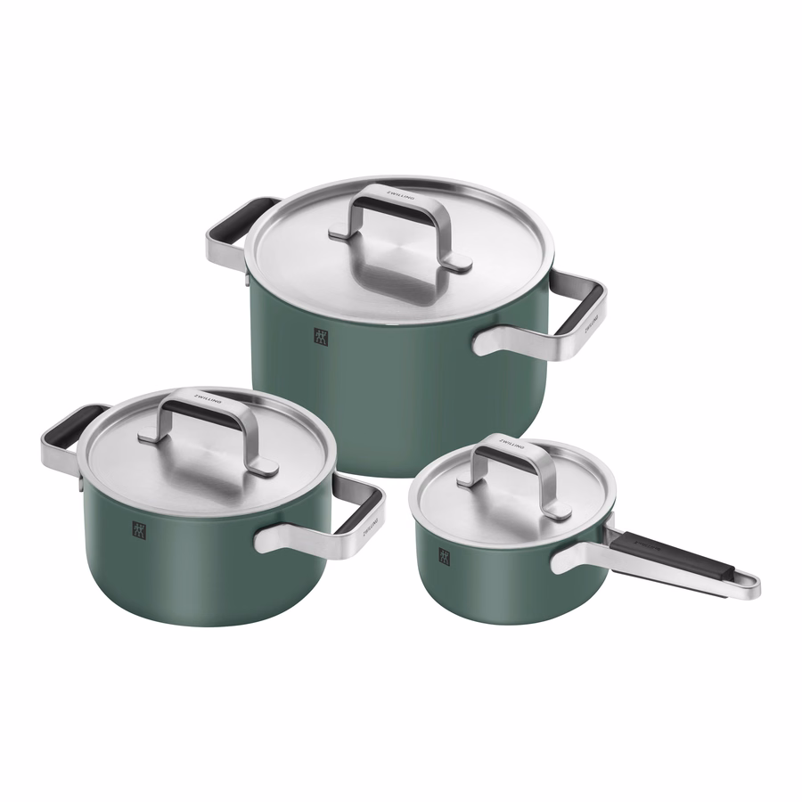 8-pc Stainless Steel Cookware Set, Green