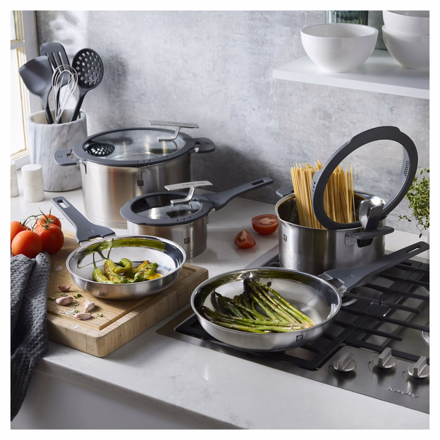 8-pc, Stainless Steel, Pots And Pans Set