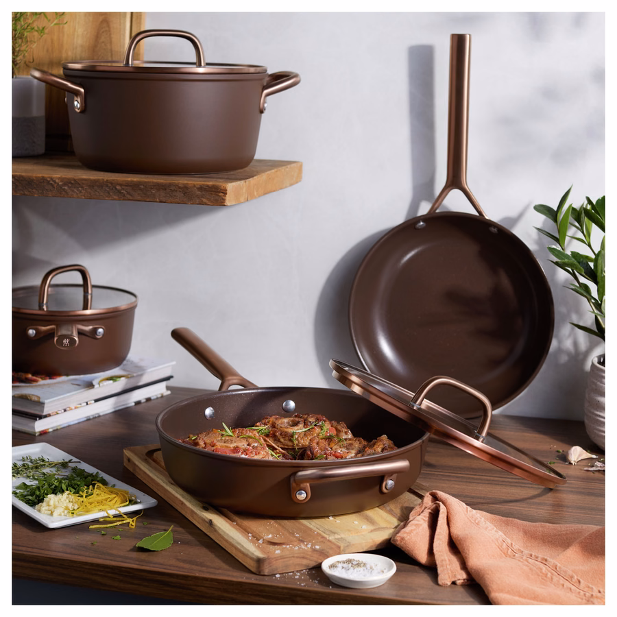 7-pc, Cookware Set Ceramic Nonstick Titanium
