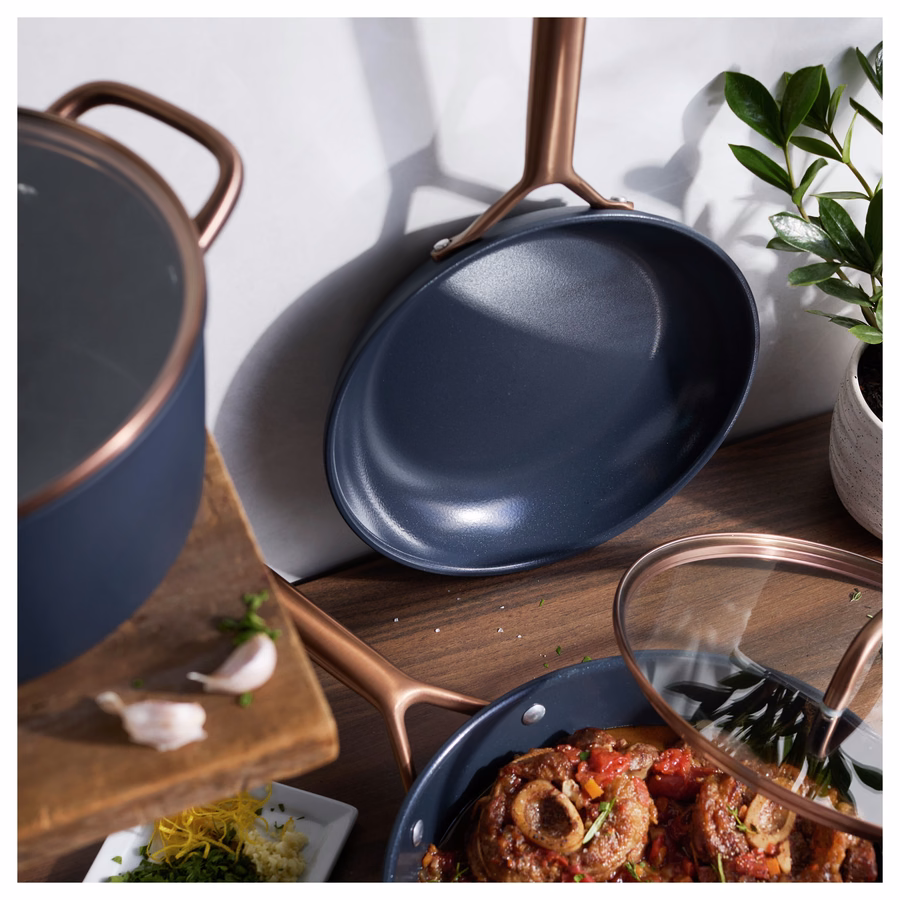 7-pc, Cookware Set Ceramic Nonstick Titanium