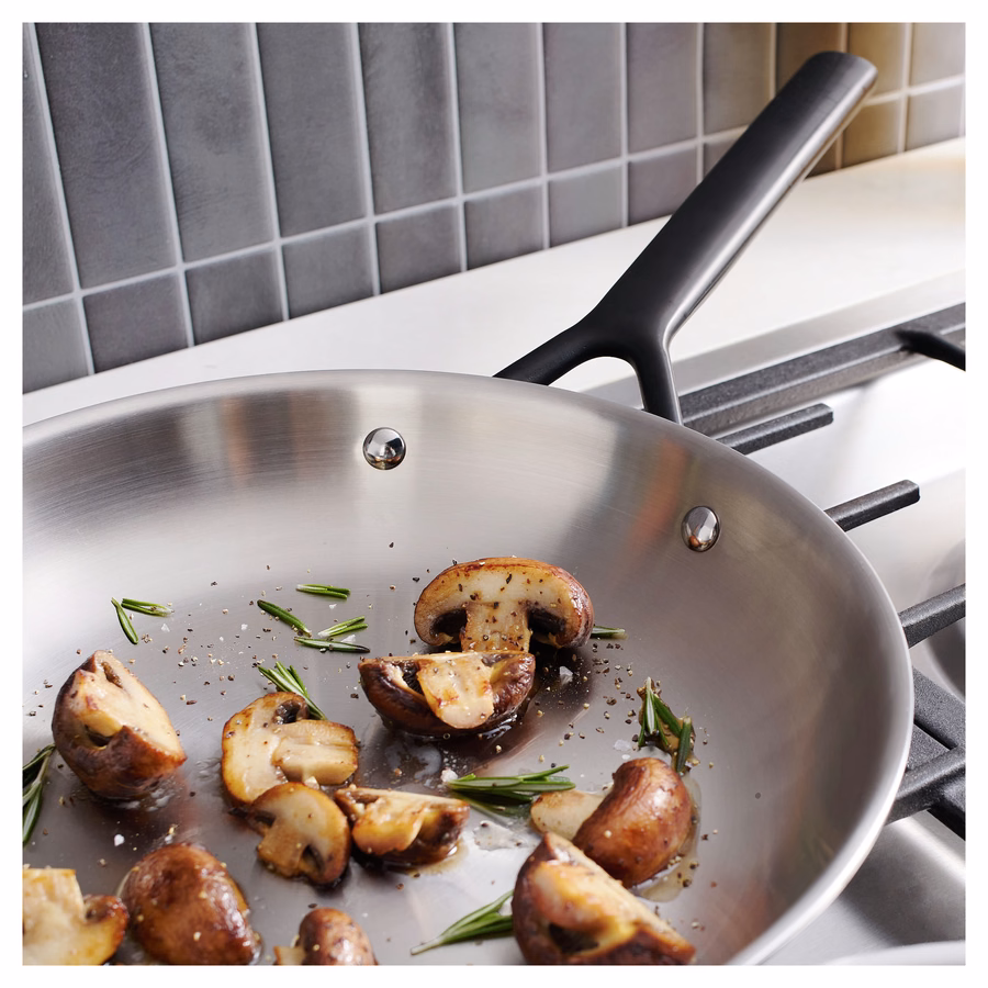 2-pc, Stainless Steel Fry Pan Set