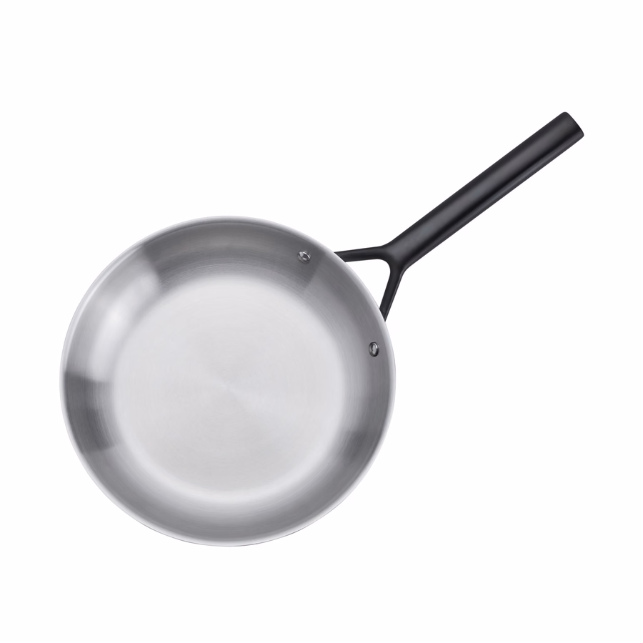 2-pc, Stainless Steel Fry Pan Set