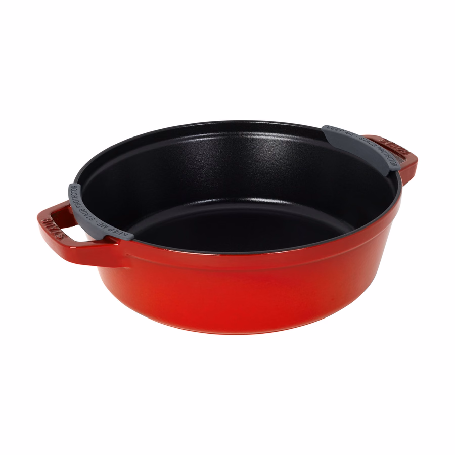 4-pc Stackable Cookware Set, Cherry, Cast Iron