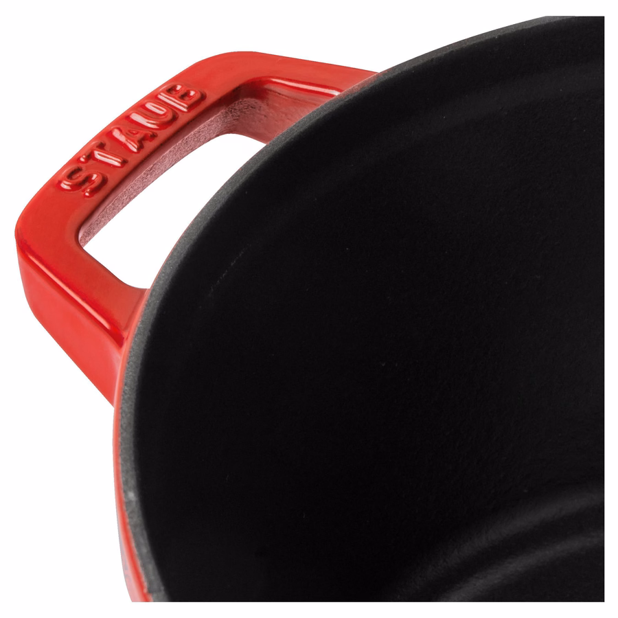 4-pc Stackable Cookware Set, Cherry, Cast Iron