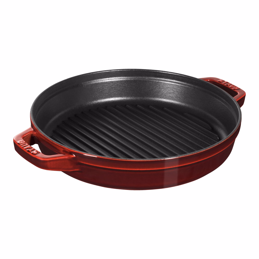 4-pc Stackable Cookware Set, Grenadine, Cast Iron