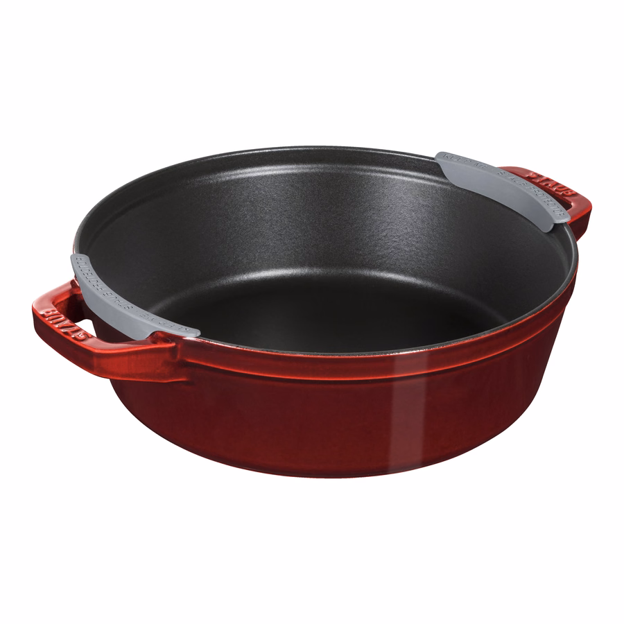 4-pc Stackable Cookware Set, Grenadine, Cast Iron