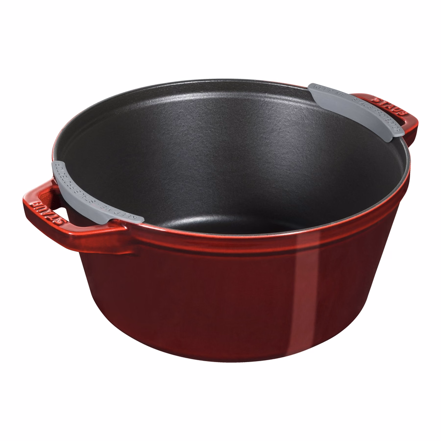 4-pc Stackable Cookware Set, Grenadine, Cast Iron