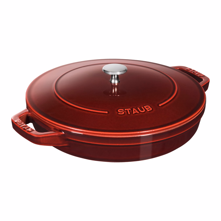 4-pc Stackable Cookware Set, Grenadine, Cast Iron