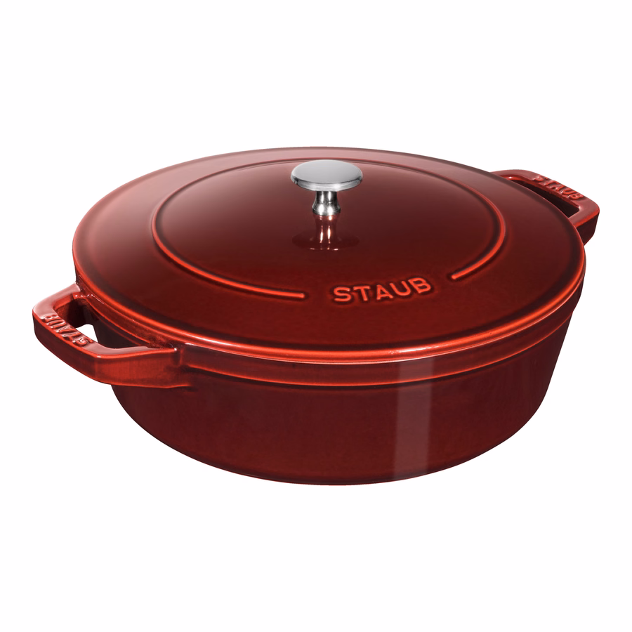 4-pc Stackable Cookware Set, Grenadine, Cast Iron