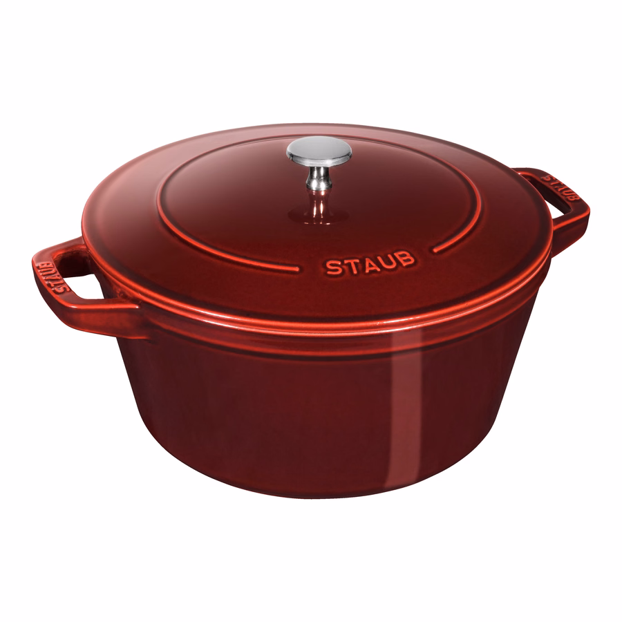 4-pc Stackable Cookware Set, Grenadine, Cast Iron