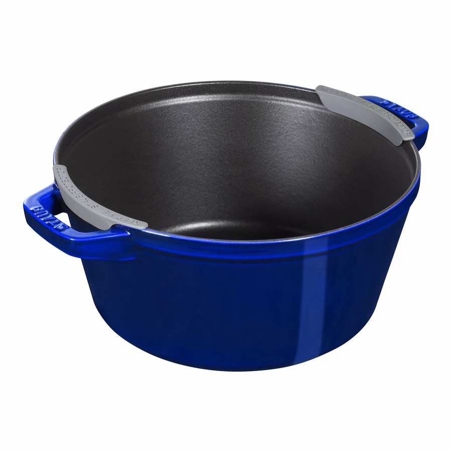 4-pc Stackable Cookware Set, Dark Blue, Cast Iron