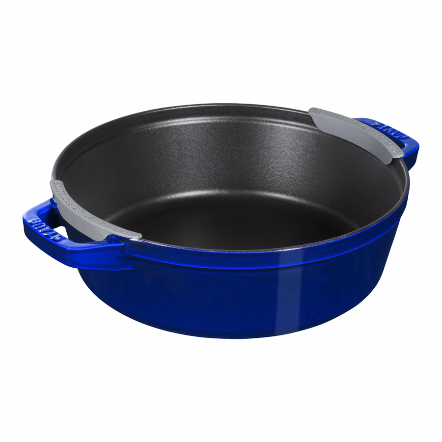 4-pc Stackable Cookware Set, Dark Blue, Cast Iron