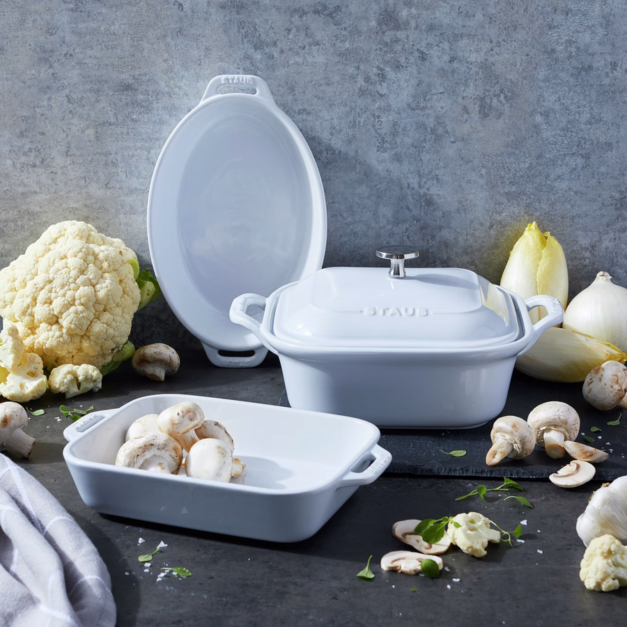 4-pc, Mixed Baking Dish Set, White