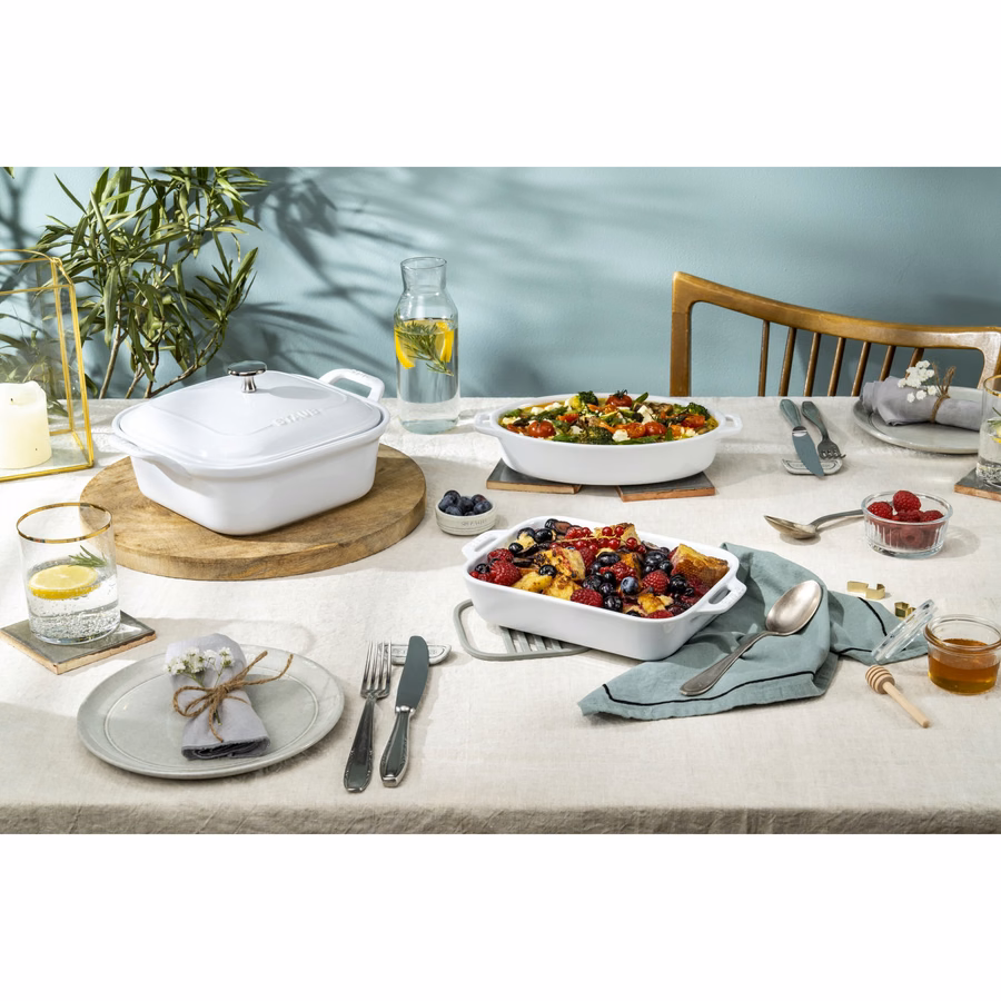 4-pc, Mixed Baking Dish Set, White
