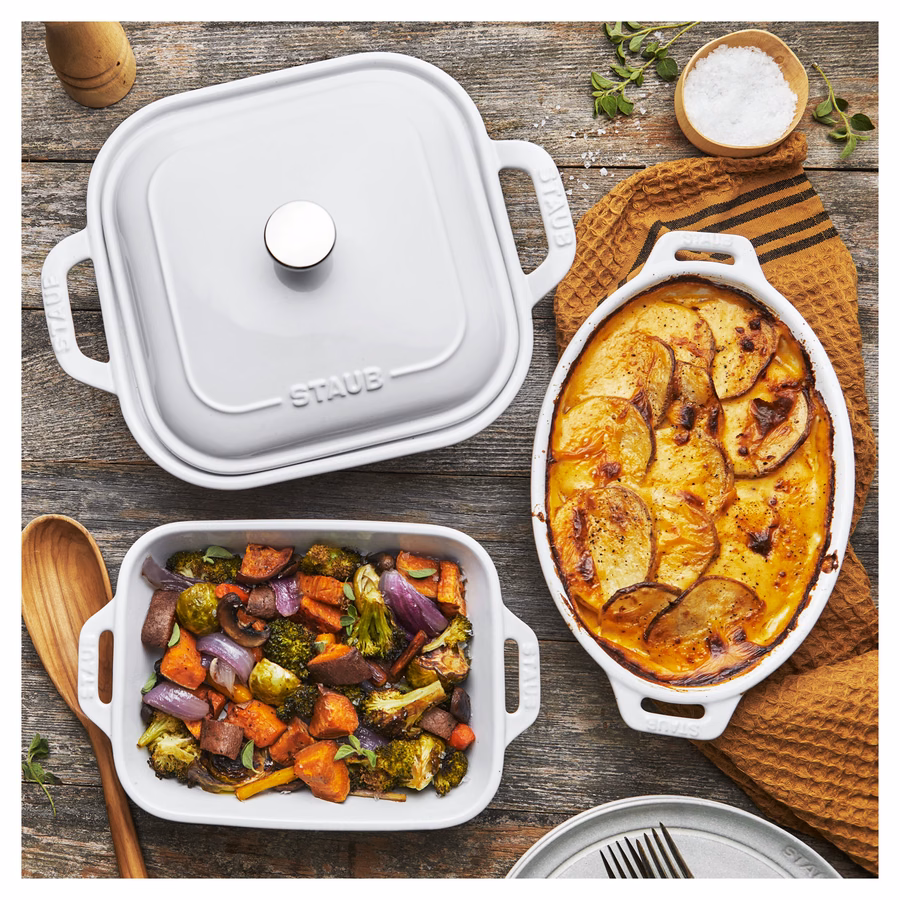 4-pc, Mixed Baking Dish Set, White