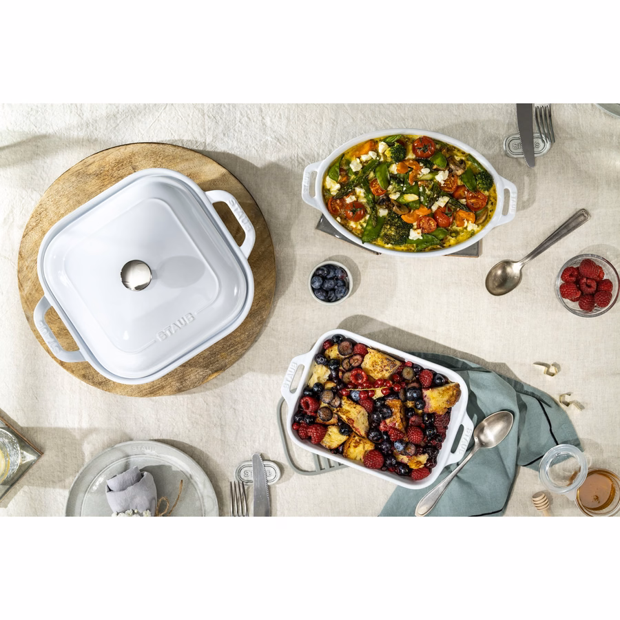 4-pc, Mixed Baking Dish Set, White