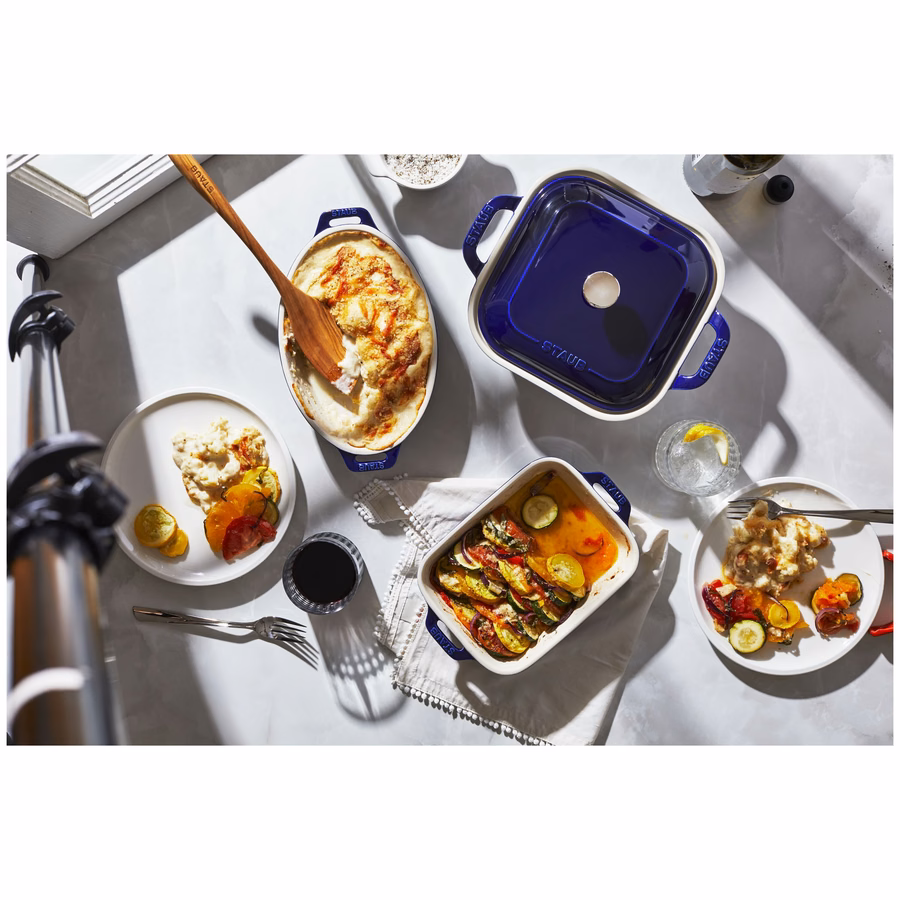 4-pc, Mixed Baking Dish Set, Dark Blue