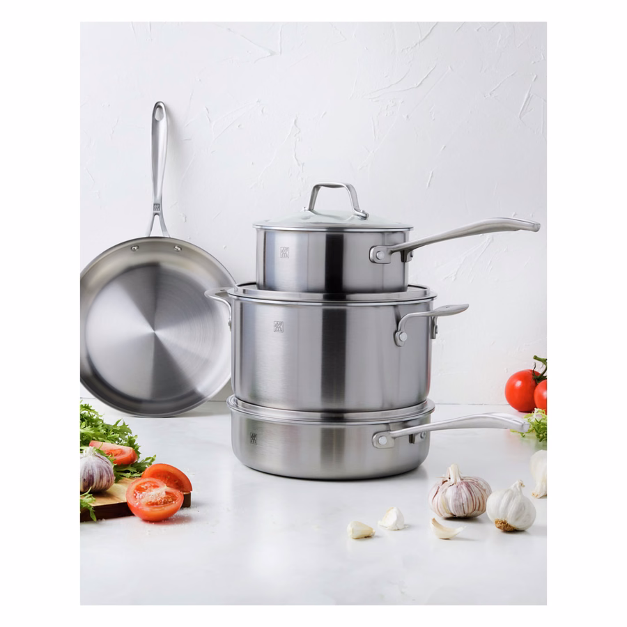 7-pc, Stainless Steel, Cookware Set