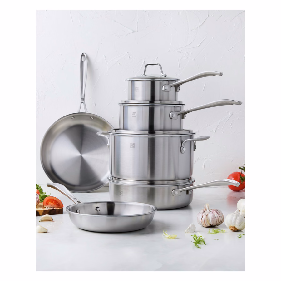 10-pc, Stainless Steel, Cookware Set