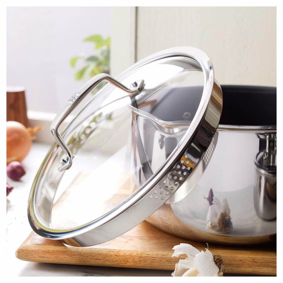 10-pc, 18/10 Stainless Steel, Pots And Pans Set Ceramic Coating