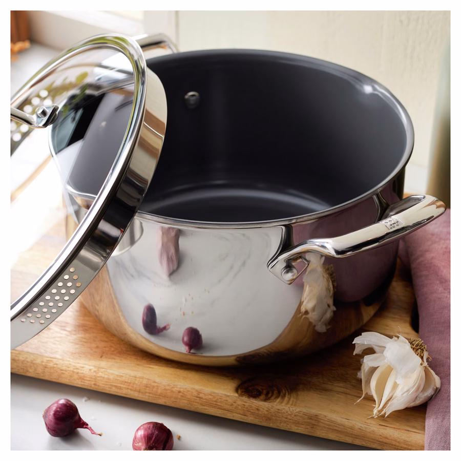 10-pc, 18/10 Stainless Steel, Pots And Pans Set Ceramic Coating