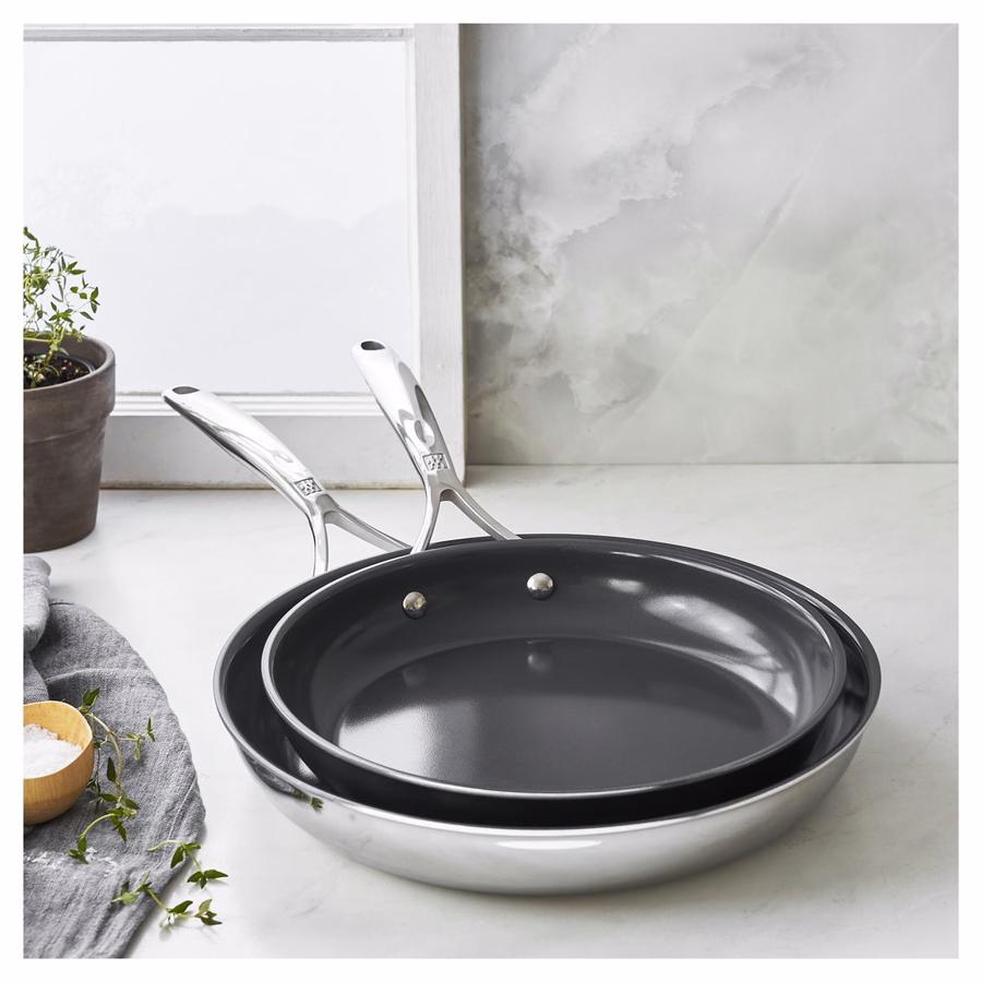 2-pc, Non-stick, Frying Pan Set Ceramic Coating