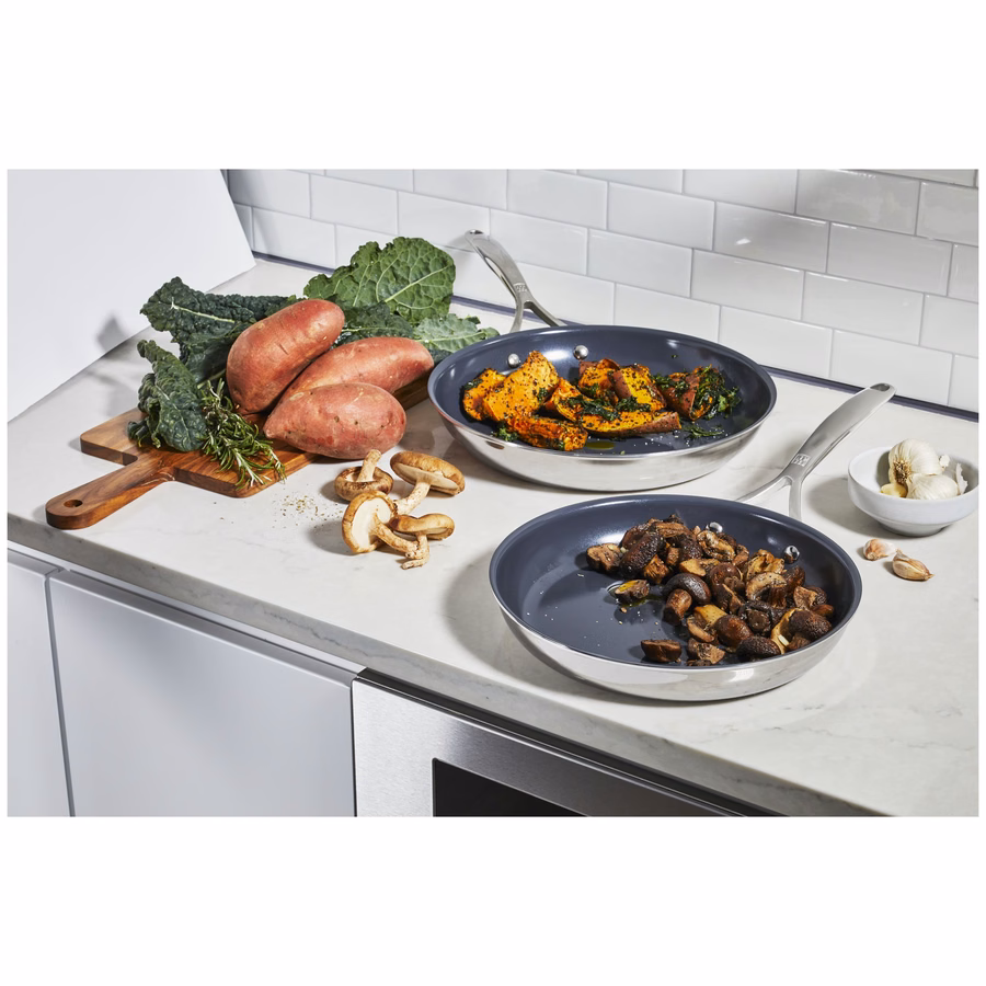 2-pc, Non-stick, Frying Pan Set Ceramic Coating