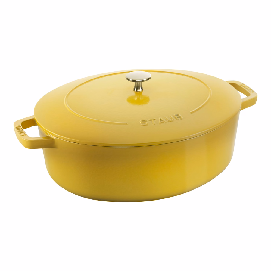 6.25 qt, Wide Oval Dutch Oven, Citron