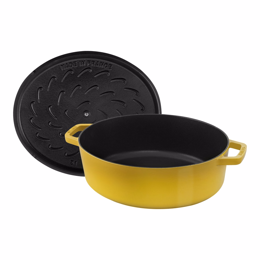 6.25 qt, Wide Oval Dutch Oven, Citron